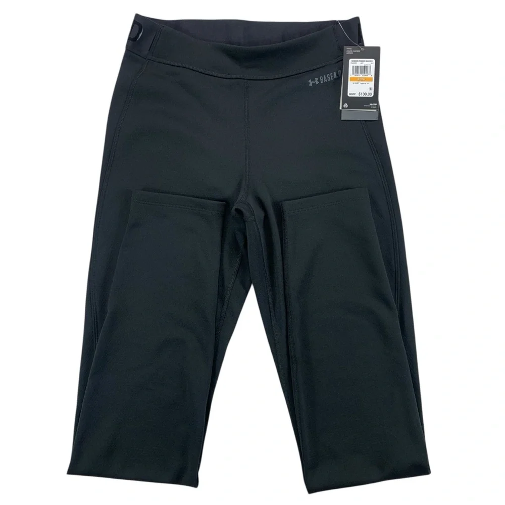 NWT Under Armour Women’s Small Black ColdGear‎ UA Base 4.0 Leggings